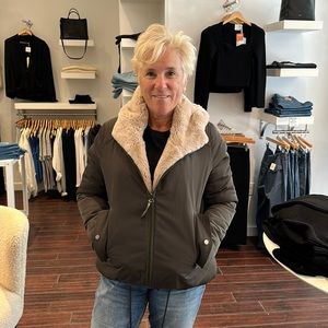 Army Yves Salomon reversible coat 36